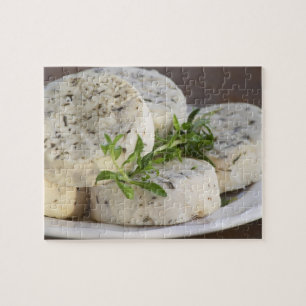 Puzzle Queso de cabra francés - chevre - con hierbas en u