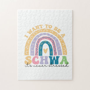 Puzzle Quiero ser un Schwa, nunca ha hecho hincapié en la