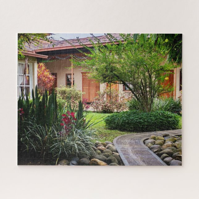 Puzzle Quiet Courtyard Garden in Cobán, Guatemala – Peace (Horizontal)