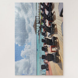 Puzzle Quiet Morning by the Sea – Peaceful Coastal Deck