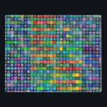 Puzzle Quilt de temperatura del copo de nieve Snowcatcher<br><div class="desc">Un mosaico de colores muestra las altas y bajas temperaturas diarias durante todo un año a través de formas de copos de nieve en entornos coloridos que representan incrementos de temperatura de cinco grados. Los copos de nieve son mis propios diseños de crochet, ¡y esta creación de tejido está a...</div>