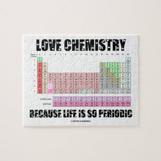 Puzzle Química del amor porque la vida es tan periódica