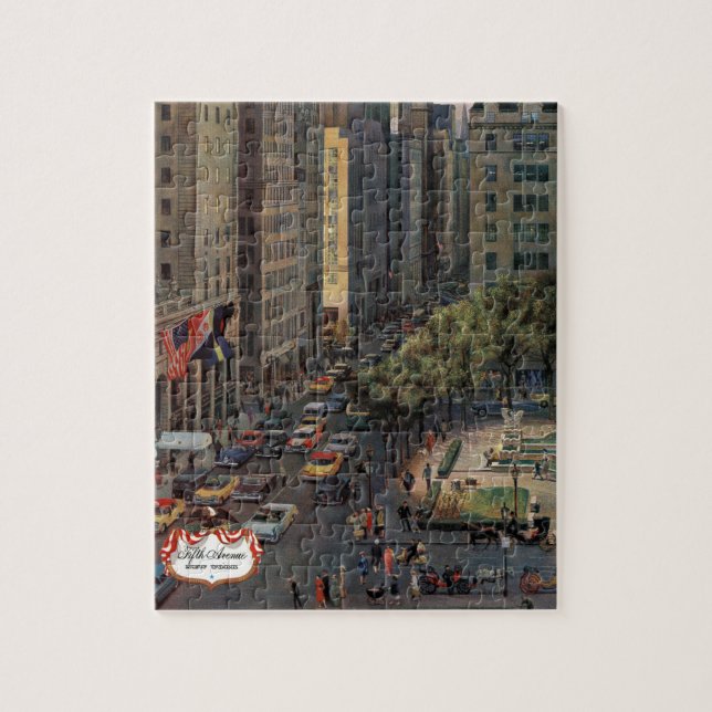 Puzzle Quinta Avenida por John Falter (Vertical)