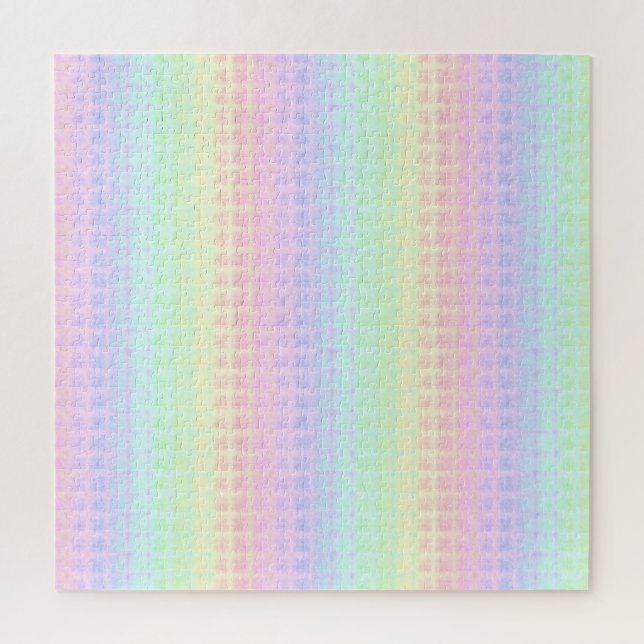 Puzzle Quirky Boho Kawaii Cute Funky Pastel de arcoiris (Vertical)