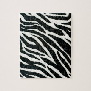Puzzle RAB Rockabilly Estampado de Cebra Negro y Blanco