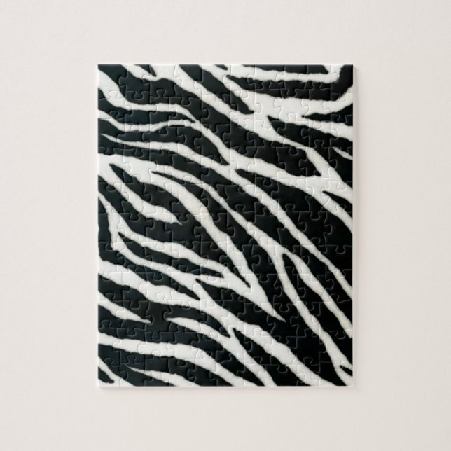 Puzzle RAB Rockabilly Estampado de Cebra Negro y Blanco (Vertical)