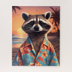 Puzzle Raccoon Holiday