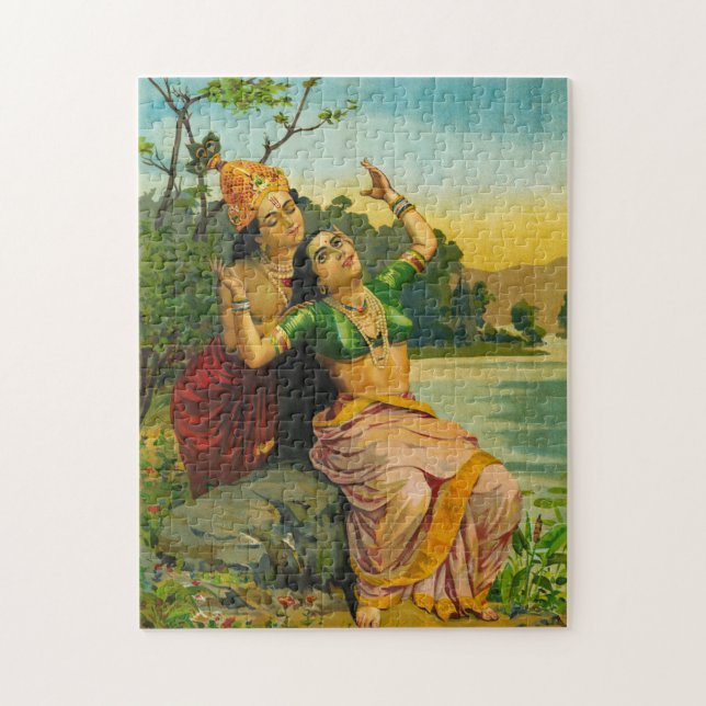 Puzzle Radha Bilas de Raja Ravi Varma (Vertical)