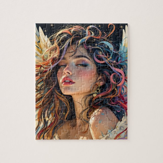 Puzzle Radiancia celeste - Retrato Ángel alado del arco i (Vertical)