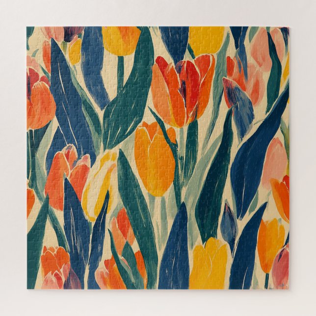 Puzzle Radiancia de Tulipanes en Primavera (Vertical)