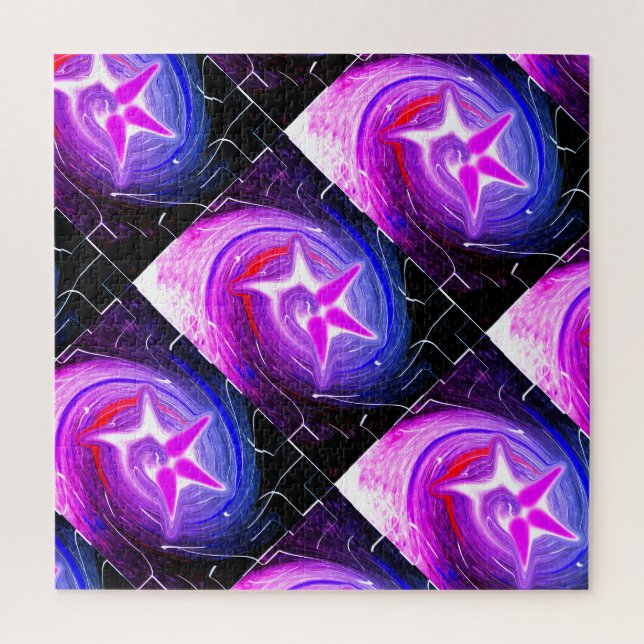 Puzzle Ráfagas de arte con espíritu navideño (Vertical)