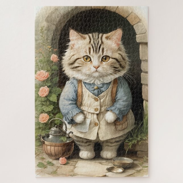 Puzzle Ragamuffin Cat (Vertical)