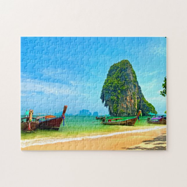 Puzzle Railay Beach en Krabi, Tailandia (Horizontal)