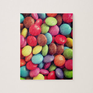 Puzzle rainbow candy