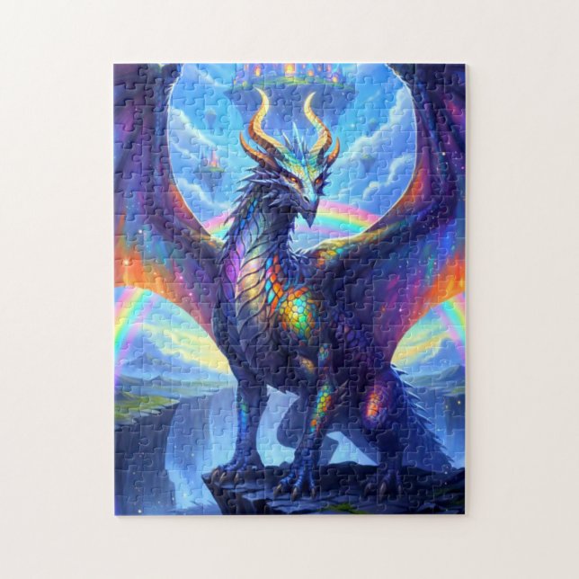 Puzzle Rainbow Dragon (Vertical)