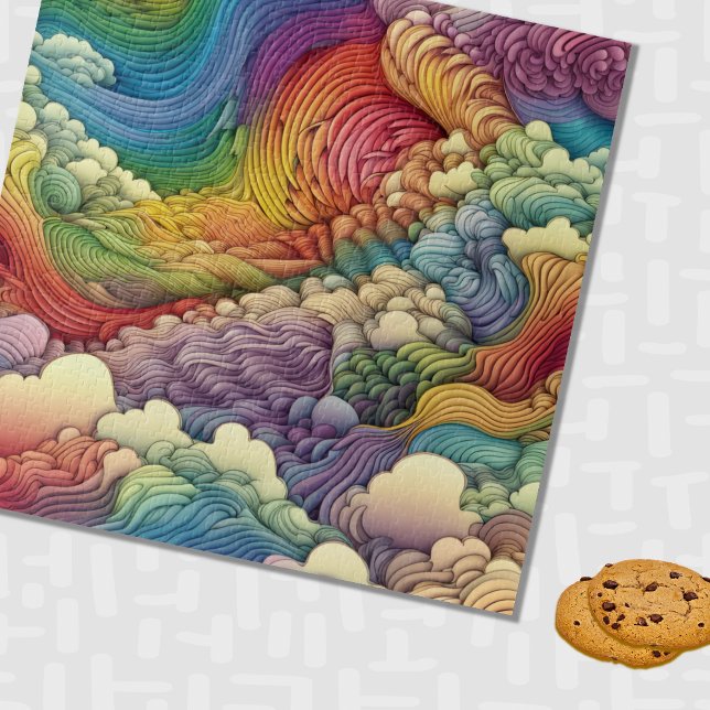 Puzzle Rainbow Gradient Ripples (Subido por el creador)