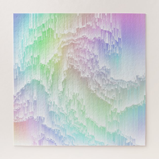 Puzzle Rainbow Rain Glitch (Vertical)
