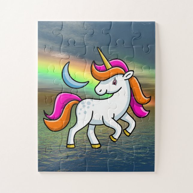 Puzzle Rainbow Unicorn (Vertical)