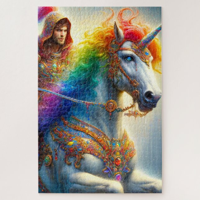 Puzzle Rainbow Unicorn (Vertical)