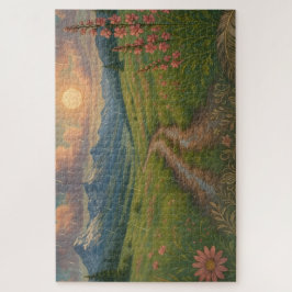 Puzzle Rainy Mountain Morning