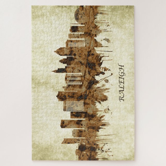 Puzzle Raleigh North Carolina Cityscape (Vertical)