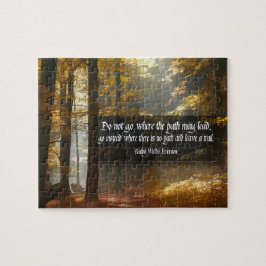 Puzzle Ralph Waldo Emerson cita Inspiradora "Trail"