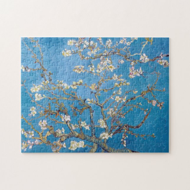 Puzzle Ramas con Almond Blossom Van Gogh azul vibrante (Horizontal)