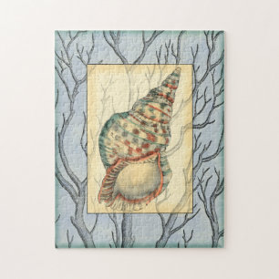 Puzzle Ramas de árboles y conchas