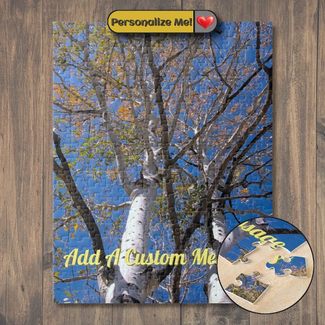 Puzzle Ramas de Aspen de Otoño (Autumn Aspen Branches Jigsaw Puzzle)