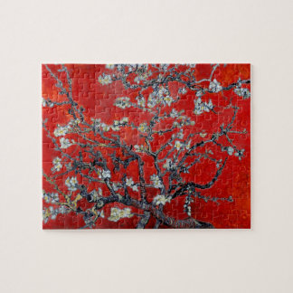 Puzzle Ramas de Vincent van Gogh con el flor de la