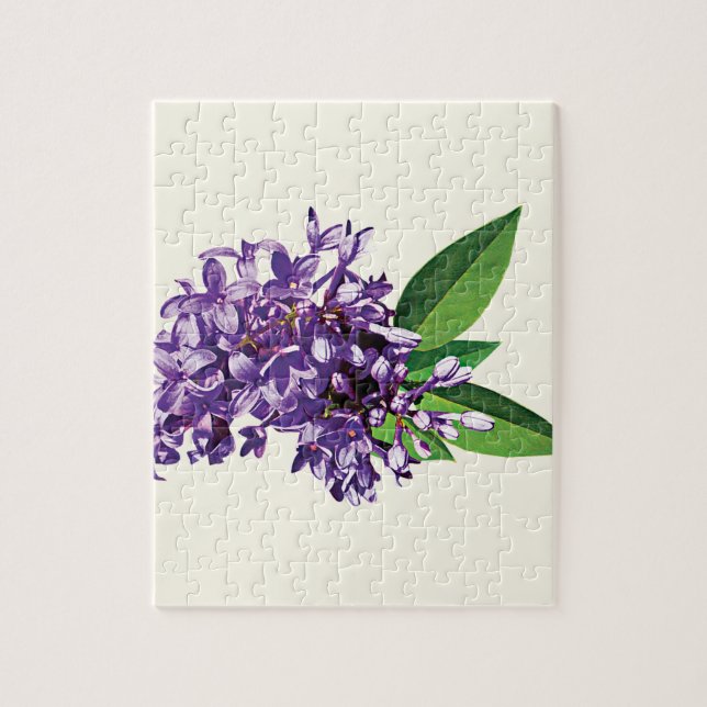 Puzzle Ramillete de Lilas Moradas (Vertical)