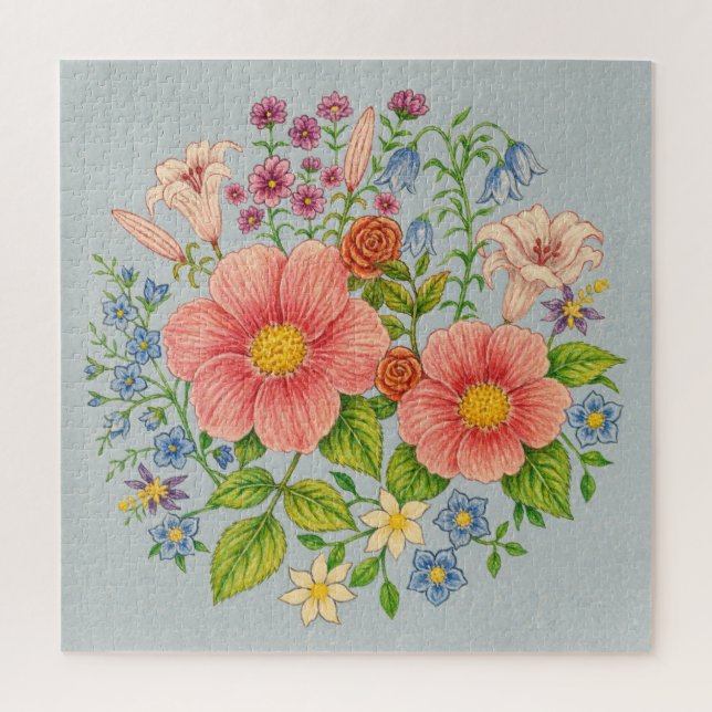 Puzzle Ramo de flores silvestres (Vertical)
