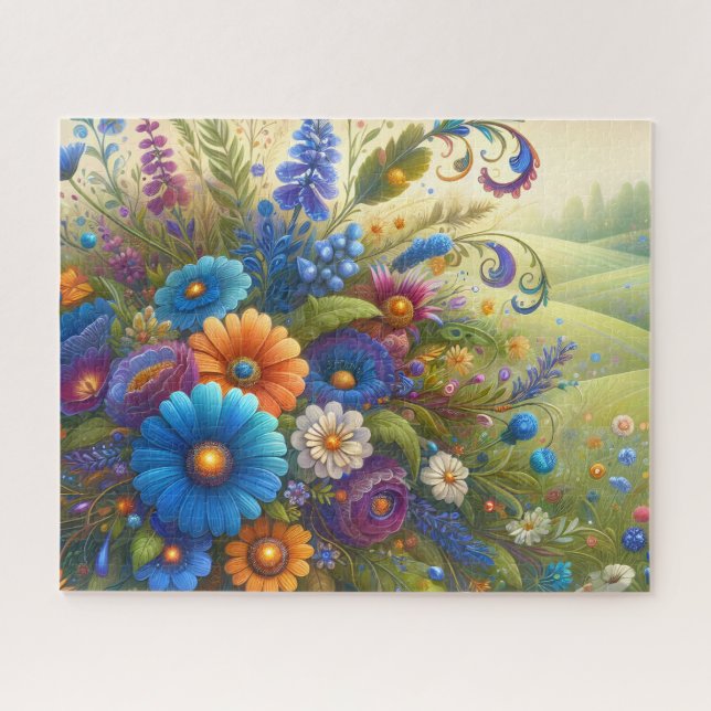 Puzzle Ramo de flores silvestres (Horizontal)