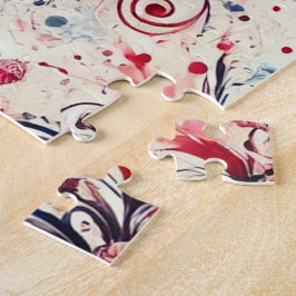 Puzzle Ramo del Día de San Valentín / Arte de salpicadura