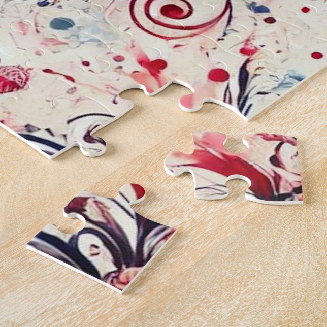 Puzzle Ramo del Día de San Valentín / Arte de salpicadura (Lado)