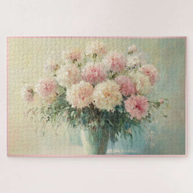 Puzzle Ramo floral de pasteles suaves (Horizontal)