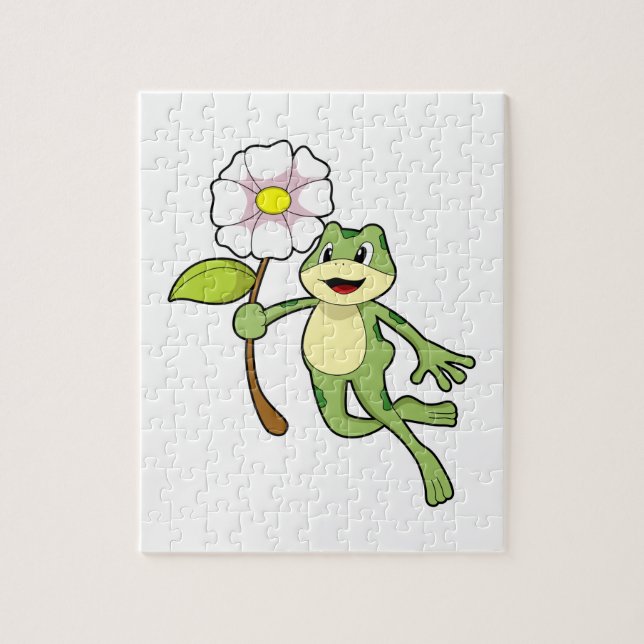 Puzzle Rana con flor.PNG (Vertical)