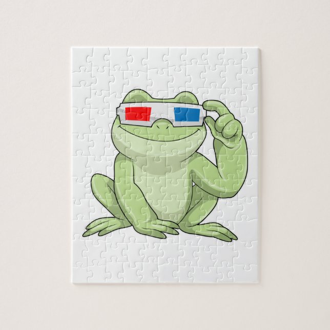 Puzzle Rana con gafas (Vertical)