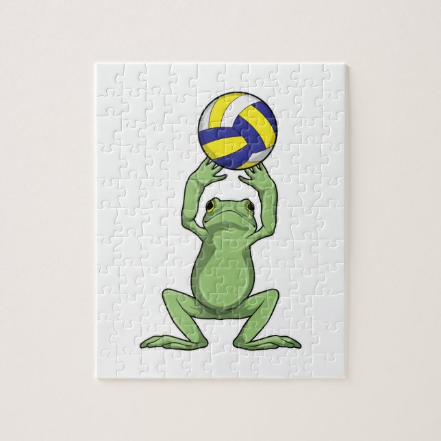 Puzzle Rana con voleibol (Vertical)
