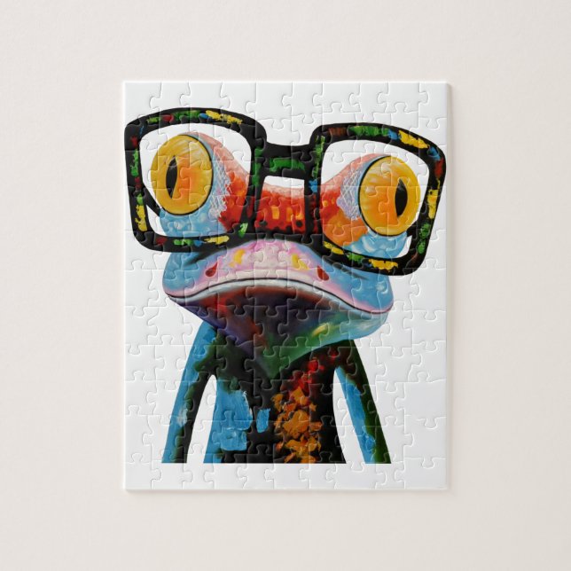 Puzzle Rana Hipster Glasses (Vertical)