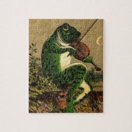 Puzzle Rana romántica vintage con violín