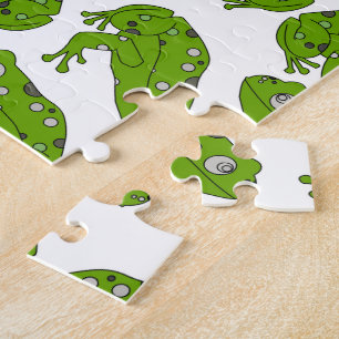 Puzzle Rana verde