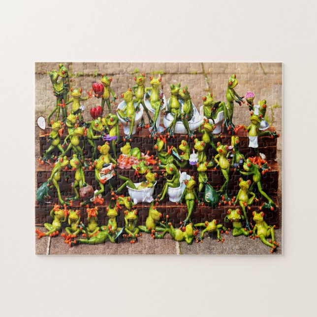 Puzzle Ranas divertidas (Horizontal)