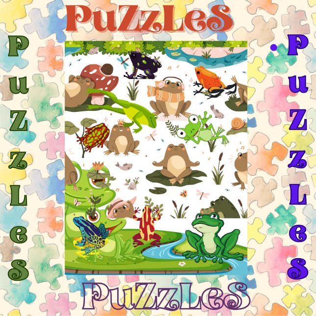 Puzzle Ranas Galore en estanque (Subido por el creador)