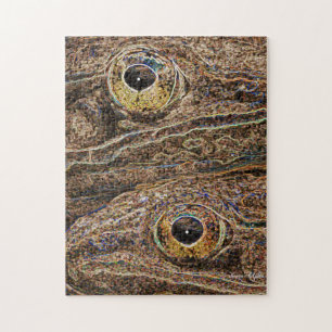 Puzzle Ranas Leopardo Pop Art