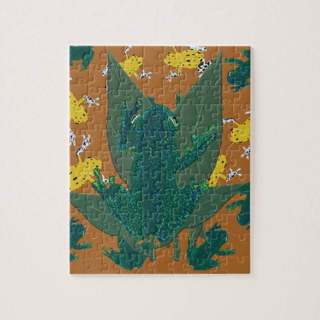 Puzzle Ranas tropicales (Vertical)
