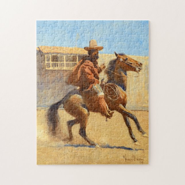 Puzzle Ranchero of Old California by Maynard Dixon (Vertical)
