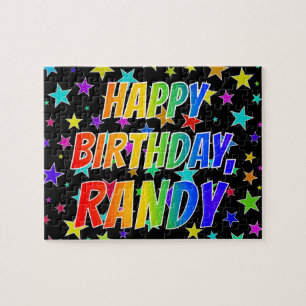 Puzzle "RANDY" Nombre, Diversión "FELIZ CUMPLEAÑOS"