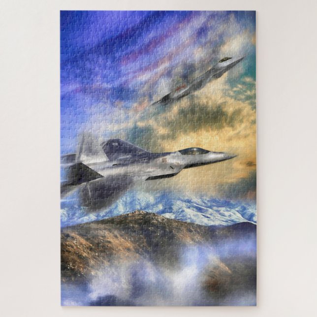PUZZLE RAPTORES POR AMÉRICA F22 JET (Vertical)