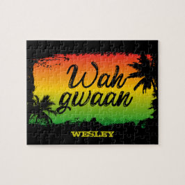 Puzzle Rastafari jamaiquino Wah Gwaan Hola Palm Tropical